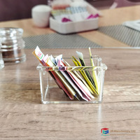 Clear Black Plastic Tea Leaf Bag Holder Salt Bag Box Colored Coffee Sugar Bag Holder