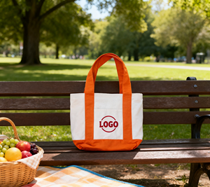 Bolsa de mano reutilizable azul con color azul Asa ancha Compras semanales Bolsa de uso diario para almacenamiento - Product Image 6