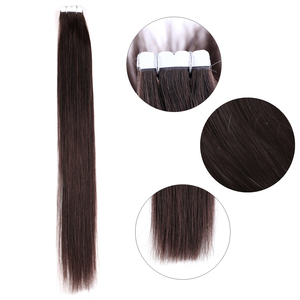 K.SWIGS Remy Straight Single Weft 100% Human Hair 22 Inch customized color No Chemical Processing Custom <b>Mini</b> Tape Extensions - Product Image 1