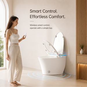 Bidet <span class=keywords><strong>WC</strong></span> intelligent certifié MWD CUPC ETL, sans limite de pression d'eau, chasse d'eau par siphon à commande au pied, toilette bidet automatique en gros - Product Image 5