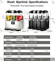 Machine à slushie automatique commerciale pour boissons glacées