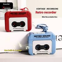 Créatif Rétro Son Magnétophone Porte-clés Pendentif Populaire PVC Décompression Sac Pendentif Petit Cadeau En Gros