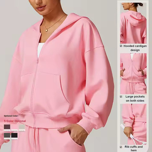 <span class=keywords><strong>Felpa</strong></span> da palestra <span class=keywords><strong>con</strong></span> <span class=keywords><strong>cappuccio</strong></span> Casual <span class=keywords><strong>elegante</strong></span> da donna <span class=keywords><strong>con</strong></span> <span class=keywords><strong>cappuccio</strong></span> in cotone di buona qualità - Product Image 1