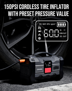 <strong>Best</strong> Portable <strong>Jump</strong> Starter air <strong>Compressor</strong> 2 in 1 <strong>Pack</strong> Jumper Box Car Jumper Emergency Car Booster Jumpstart - Product Image 3