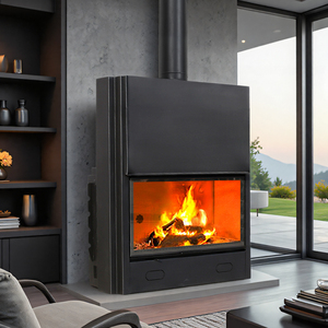 Chimenea de <span class=keywords><strong>leña</strong></span> para exteriores de pellets de interior moderna Inserto de estufa independiente de <span class=keywords><strong>hierro</strong></span> <span class=keywords><strong>fundido</strong></span> con Vista de vidrio Calefacción de <span class=keywords><strong>leña</strong></span> fácil - Product Image 5