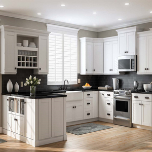 Mobili da <span class=keywords><strong>Cucina</strong></span> Modulari Moderni All'Ingrosso: Design per Ristrutturazione <span class=keywords><strong>Dispensa</strong></span> con Rubinetto, Cerniere, Accessori, Lavello e Laminato Effetto Marmo - Product Image 2