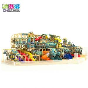 IDO MAZE Commercial Indoor <span class=keywords><strong>Playcenter</strong></span> para niños Fibra de vidrio y acero Interior Patio de recreo de madera Estructura Maze Indoor Playgraund - Product Image 1