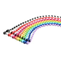 Bricolage fait à la main couleur peinture boule perle chaîne petit jouet poupée en plastique lanière étiquette pour bijoux accessoires et vêtements