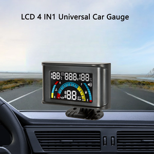 4 в 1, цифровой ЖК-датчик давления масла, вольтметр, измеритель уровня топлива, 1/8, датчик давления масла, датчик температуры воды - Product Image 3