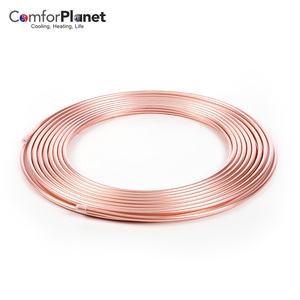 Potentes fabricantes de tubos de cobre en espiral de 5/16 y 1/4 de pulgada para <span class=keywords><strong>aire</strong></span> <span class=keywords><strong>acondicionado</strong></span> doméstico, tubo de cobre eléctrico sin costuras - Product Image 2