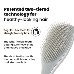 Cepillo Desenredante Original Wet Brush, Cerdas Ultrasuaves Plateadas que Deslizan por los Enredos, Cepillo <span class=keywords><strong>para</strong></span> Desenredar el Cabello <span class=keywords><strong>para</strong></span> Todo Tipo de Cabello - Product Image 5