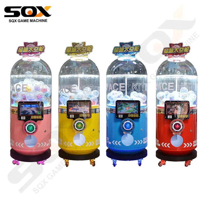 SQX 소스 공장 놀이 가챠 트위스트 에그 가샤폰 머신 캡슐 동전 작동 맞춤형 완구 자판기 가샤폰