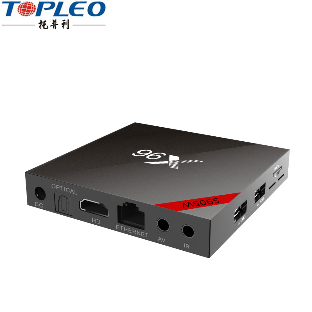 Calidad Superior Android 7.1.2 Quad Core S905W descarga X96 manual del usuario para Smart TV box