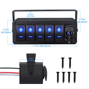 Yuhe YH-DH6-HA 5 Conjuntos de Cajas de Interruptores Basculantes con Panel de Control USB 12V, Clasificación IP65, Acción ON-OFF para Vehículos Todoterreno - Product Image 4