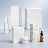 Boîte cadeau en papier artistique avec logo personnalisé, pliable, adaptée aux soins de la peau, aux cosmétiques, aux bougies, aux parfums, aux tasses isothermes, style frais