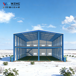 Hangar industriel en acier à grande portée et à ossature transparente de haute qualité, durée de vie de 50 ans, garantie de plus de 5 ans, résistance au vent de 200 km/h, norme ASTM - Product Image 1