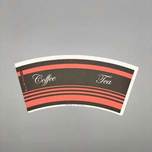 Vaso de cartón con revestimiento de PE de doble cara, apto para uso alimentario, impreso con flexografía, modelo para bebidas y aperitivos, para envolver, al por mayor - Product Image 1