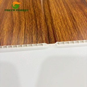 Panel de PVC con Diseño de Madera de Nogal Oscuro FREYR FOREST, 3 Ranuras, Moderno, Impermeable, para Techo y Pared, Doble Uso - Product Image 3