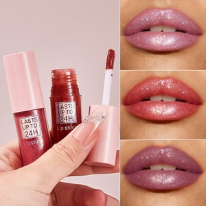 Brillo Labial Mineral <span class=keywords><strong>de</strong></span> Larga Duración, Brillo Intenso, Lápiz Labial Líquido Impermeable con Ácido Hialurónico - Product Image 4