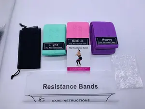 Оптовая продажа, тканевые эластичные ленты для занятий фитнесом с логотипом на заказ