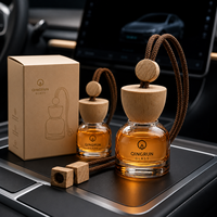 Flacon diffuseur rond suspendu 10 ml pour voiture, flacon en verre pour huiles essentielles, désodorisant automobile – Meilleures ventes