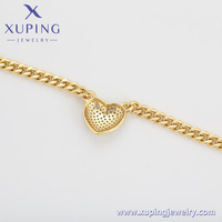 Collier tendance et significatif XUPING Jewelry, couleur or 14 carats, collier pour femmes, bijoux