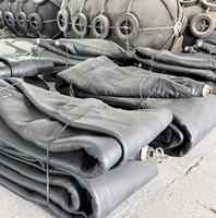 Airbag marin en caoutchouc naturel RSS3 thaïlandais haute capacité de charge pour le sauvetage et le mise à l'eau des navires, taille personnalisée BV CCS