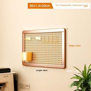 <span class=keywords><strong>Estante</strong></span> de Almacenamiento de Bambú Moderno Art Deco para Montar en la Pared <span class=keywords><strong>con</strong></span> Panel Perforado para Sala de Estar, Garaje, Espacios Pequeños, Exhibición de E-Sports - Product Image 5