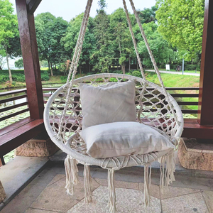Cuerda de algodón Silla colgante Cesta colgante tejida Cesta colgante flotante <span class=keywords><strong>Sue</strong></span> Swing Cesta colgante - Product Image 6