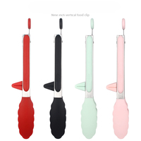 Clip alimentaire en Silicone de 7 pouces, outils de cuisine, Barbecue, Steak, pain, gâteau, Clip alimentaire en Silicone
