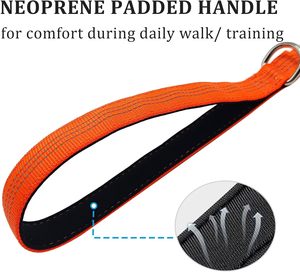 Laisse pour chien multifonction 6-en-1 anti-traction avec ceinture de taille et sangle bandoulière pour grands chiens – Meilleure vente - Product Image 2