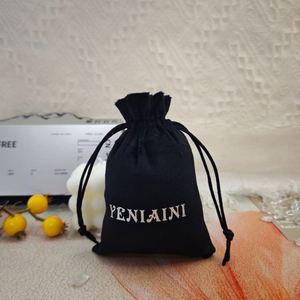 High Quality Customized Print Eco Friendly Dust Velvet <b>Drawstring</b> Pouch Personalized Logo Necklace Ring <b>Bracelet</b> Jewelry Bag - Product Image 1