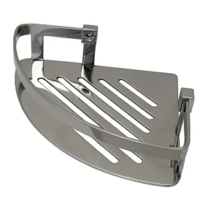 Étagère d'angle murale en satin de 8 pouces pour salle de bain, panier <span class=keywords><strong>à</strong></span> <span class=keywords><strong>savon</strong></span>, étagère de <span class=keywords><strong>douche</strong></span>, support de rangement suspendu, <span class=keywords><strong>porte</strong></span>-<span class=keywords><strong>savon</strong></span> – Facile <span class=keywords><strong>à</strong></span> utiliser - Product Image 4