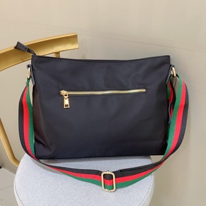 Women's Nylon Cross Body <b>Bag</b> Striped Red Green <b>Black</b> Water Resistant Fashion Shoulder <b>Bag</b> ladies fashion handbags - Product Image 4