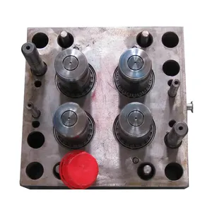 Different kinds of plastic oil unscrewing cap mold with motor for pilfer-proof oil cap