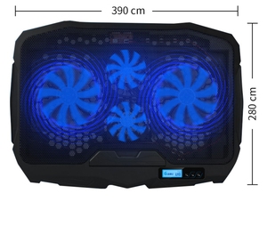 Support de refroidissement pour ordinateur <span class=keywords><strong>portable</strong></span> de jeu, universel, pliable, 4 ventilateurs, alimenté par USB, pour ordinateur <span class=keywords><strong>portable</strong></span>, <span class=keywords><strong>refroidisseur</strong></span> ergonomique pliable - Product Image 6