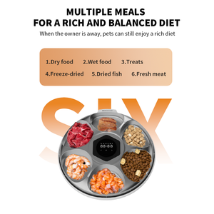 Durevole WIFI Smart automatico alimentatore eco-friendly plastica Dispenser Timer per cani 6 pasti per cibo umido secco per animali domestici - Product Image 5