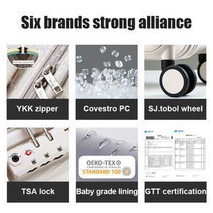 Huanhanke — petite valise à roulettes universelle 16 pouces, valise d'embarquement, pour les voyages d'affaires, cabine - Product Image 5