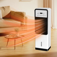 Ventilateur de climatisation sans lame ventilateur électrique vertical refroidissement et chauffage mobiles domestiques télécommande à double usage chauffage chronométré