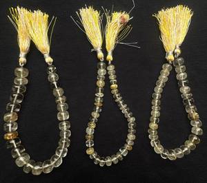 Cuentas redondas de rutilo dorado de calidad AAA, 7-9 mm, cuentas sueltas de rutilo dorado, cuentas de piedras preciosas auténticas, cuentas al por mayor, cuentas para joyería DIY - Product Image 1