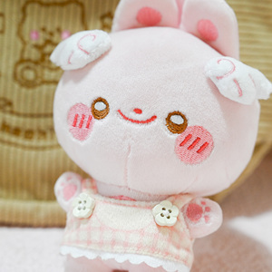 Custom Plush Keychain Kawaii Bunny Plush Keyring Charm <strong>Bag</strong> Ornament for Ladies Mini Size Handmade Rabbit Soft Toy - Product Image 2