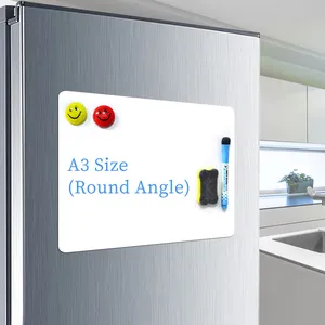 Dry erase white board refrigerator wall home kitchen decor chalk board blank sublimation fridge magnets