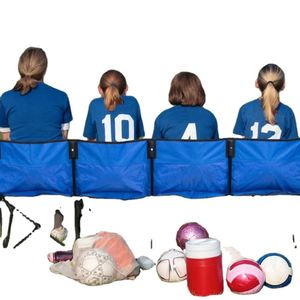 Banc de côté pliable pour équipe de football, portable, avec dossier, pour 6 personnes - Product Image 3