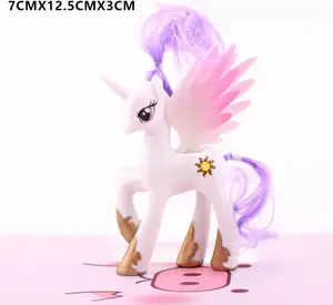 YWMX karikatür küçük at Pony aksiyon figürleri oyuncak çocuklar hediye animasyon türevleri odası dekorasyon oyuncaklar toptan