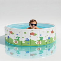 Fabrikgefertigter Tragbarer PVC-Faltpool, Leicht zu Reinigen und zu Pflegen, für Outdoor-Haushalt, Kinder-Spa & Schwimmbäder
