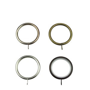 Accessoires pour tringle de fenêtre blanche : support, patère, œillets, crochet métallique, anneau de rideau de douche pour salle de bain, pince - Product Image 4
