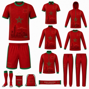 <span class=keywords><strong>Maillot</strong></span> de football personnalisé pour enfants <span class=keywords><strong>Maroc</strong></span> 2026 Coupe du Monde, tenue de sport 2025, T-shirt de football marocain pour enfants - Product Image 3