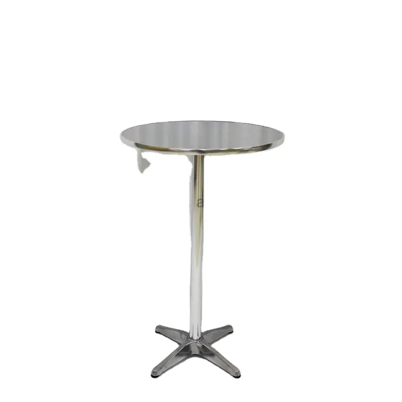 High Purchase Rates Bistro Terrasse Table Outdoor Coffee Table Metal Aluminium Alloy Outdoor Folding Cocktail Table for Bar