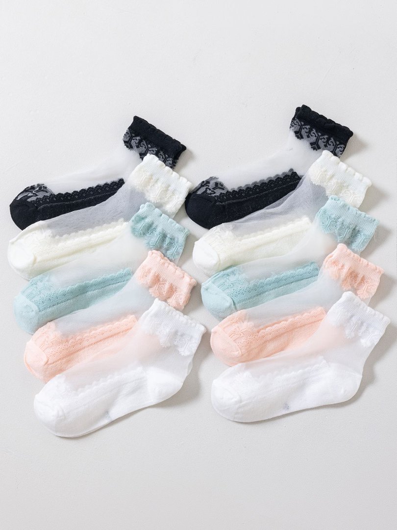 Chaussettes princesse en dentelle