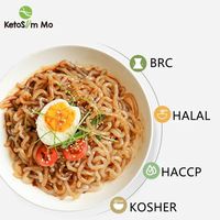 Nouilles Shirataki humides instantanées à faible teneur en glucides, riches en nutriments, à base de glucomannane de konjac biologique, en vrac